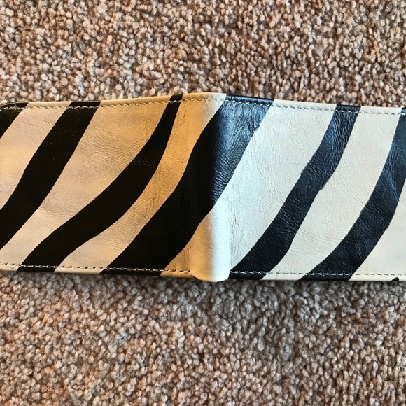 Wallet Black/White Bifold Purse Handmade Moneyclip - Picture 2 of 4